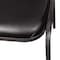 Flash Furniture Black Vinyl Stack ChairSilver Vein Metal Frame, 4PK 4-NG-ZG10006-BK-SILVERVEIN-GG - alternate 8